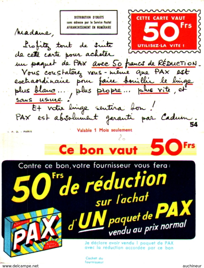 75, Publicité Lessive Pax - Werbepostkarten