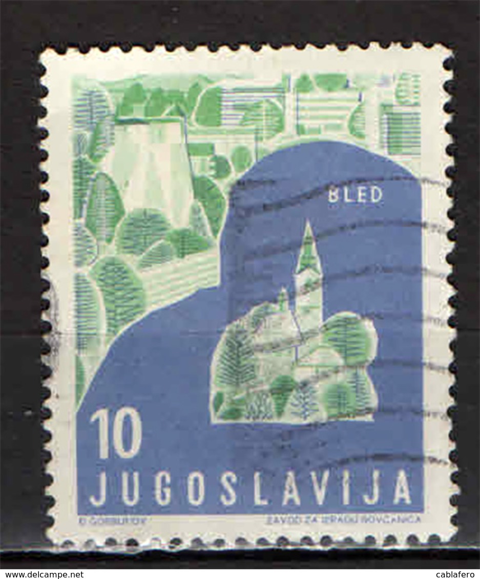 JUGOSLAVIA - 1959 - IL TURISMO IN JUGOSLAVIA: BLED - USATO - Usati