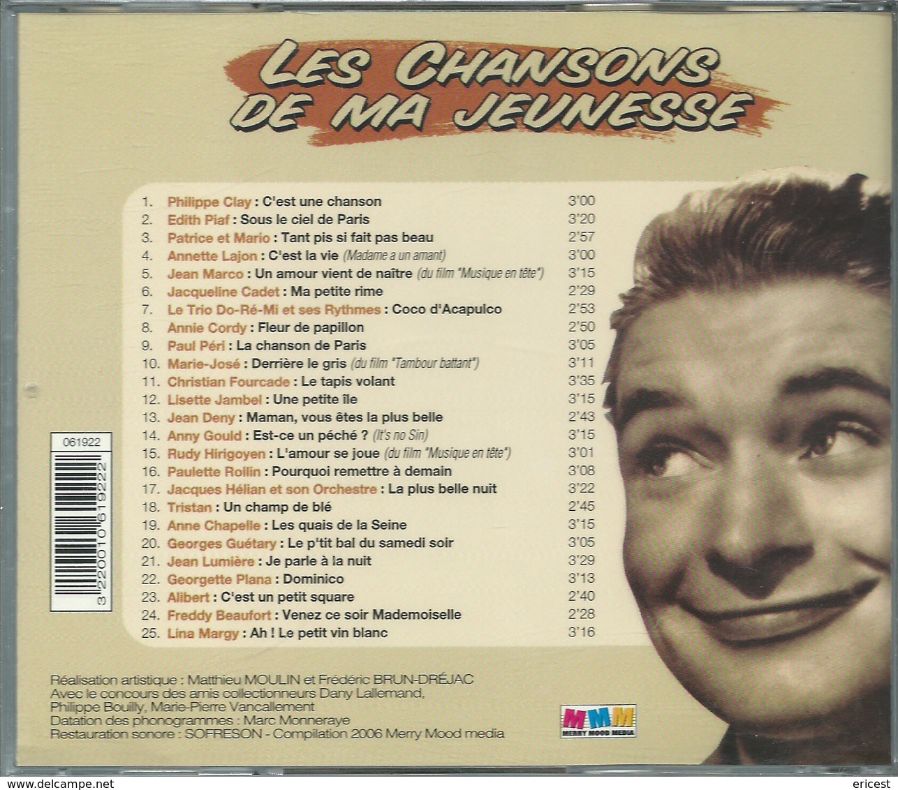 - CD LES CHANSONS DE MA JEUNESSE - Compilaties