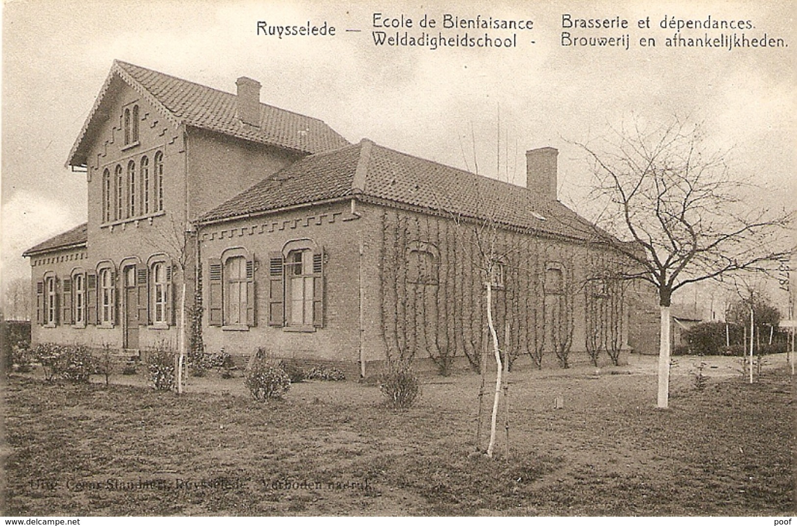 Ruysselede / Ruiselede : Weldadigheidschool ---- Brouwerij En Afhankelijkheden - Ruiselede