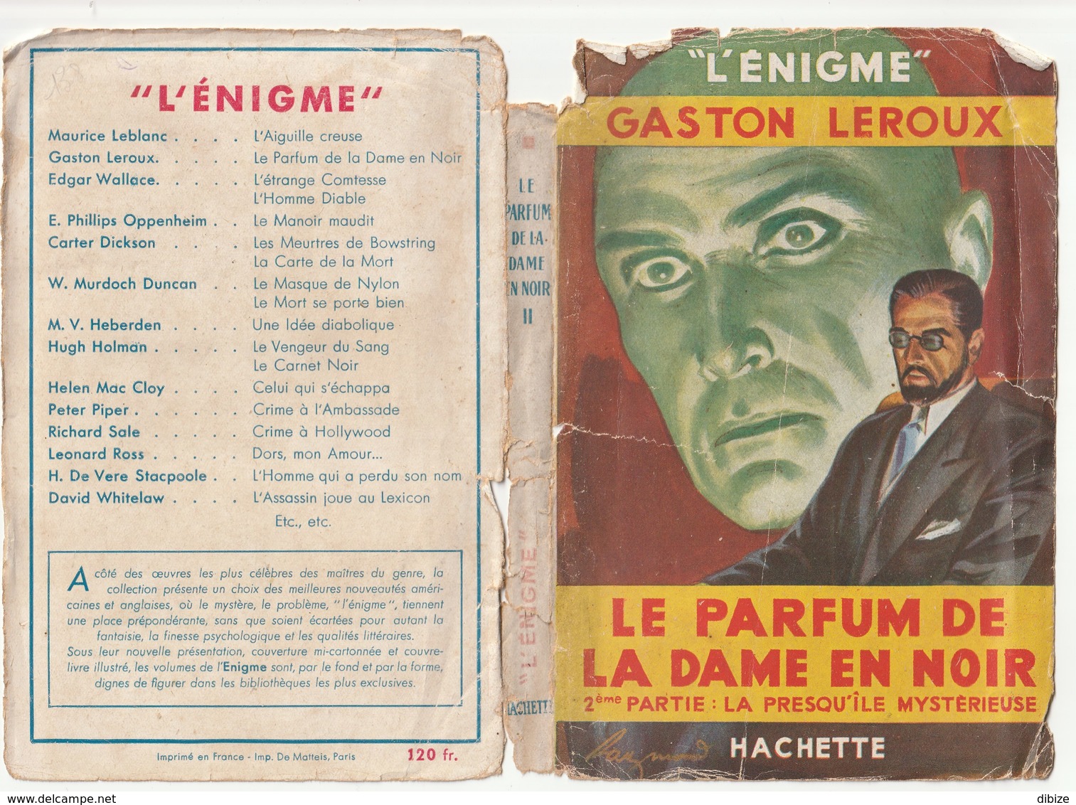 Roamn. Gaston Leroux. Le Parfum De La Dame En Noir. 2nde Partie : La Presqu'île Mystérieuse. - Hachette - Point D'Interrogation