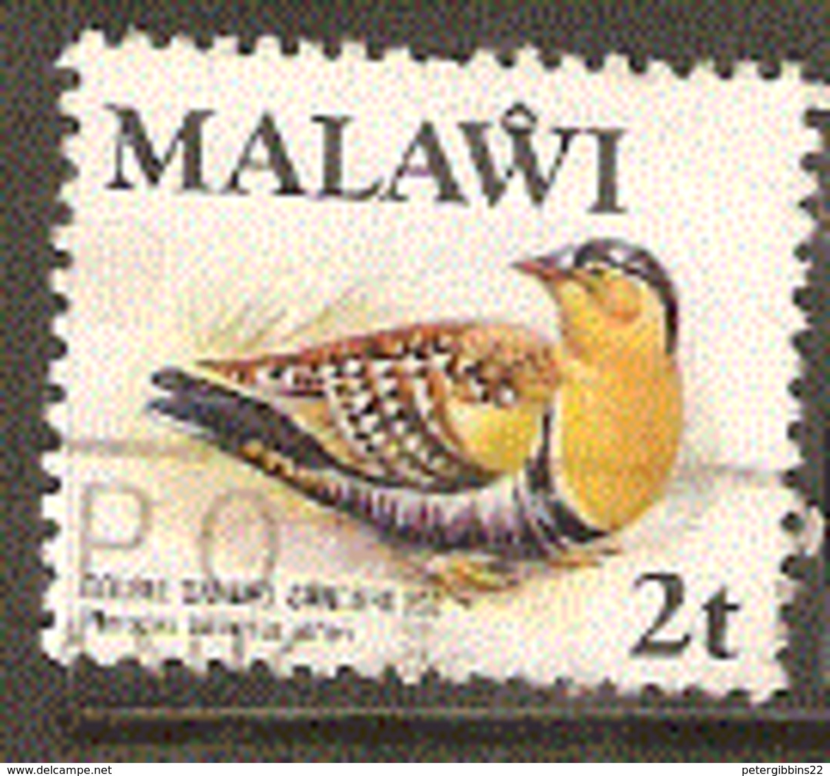 Malawi  1975   SG  474   Double Banded Sand Grouse  Fine Used - Rebhühner & Wachteln