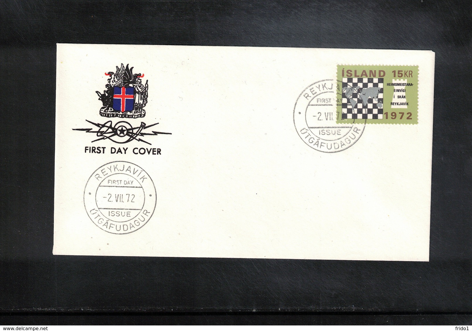 Island 1972 Chess FDC - Schach