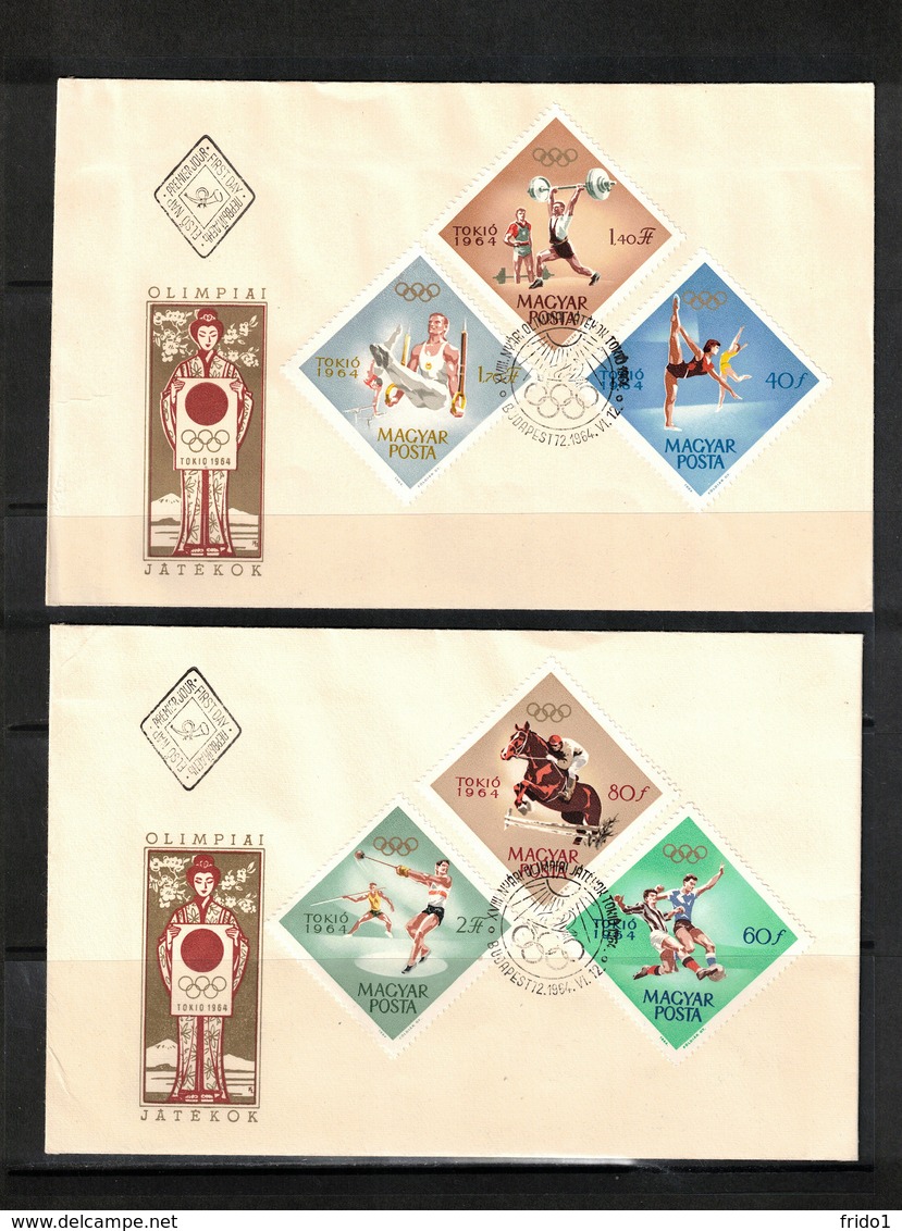 Hungary1964 Olympic Games Tokyo FDC - Sommer 1964: Tokio