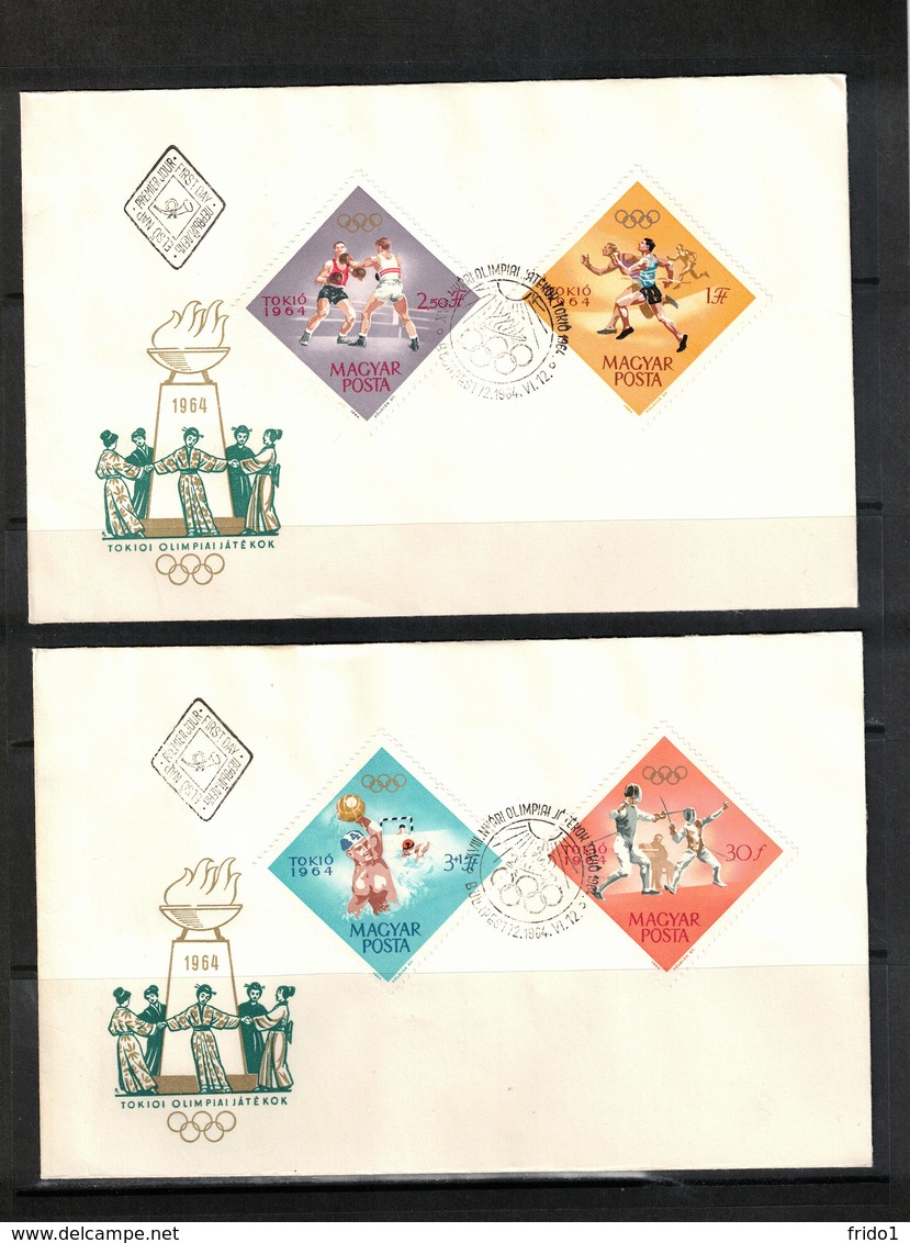 Hungary1964 Olympic Games Tokyo FDC - Sommer 1964: Tokio