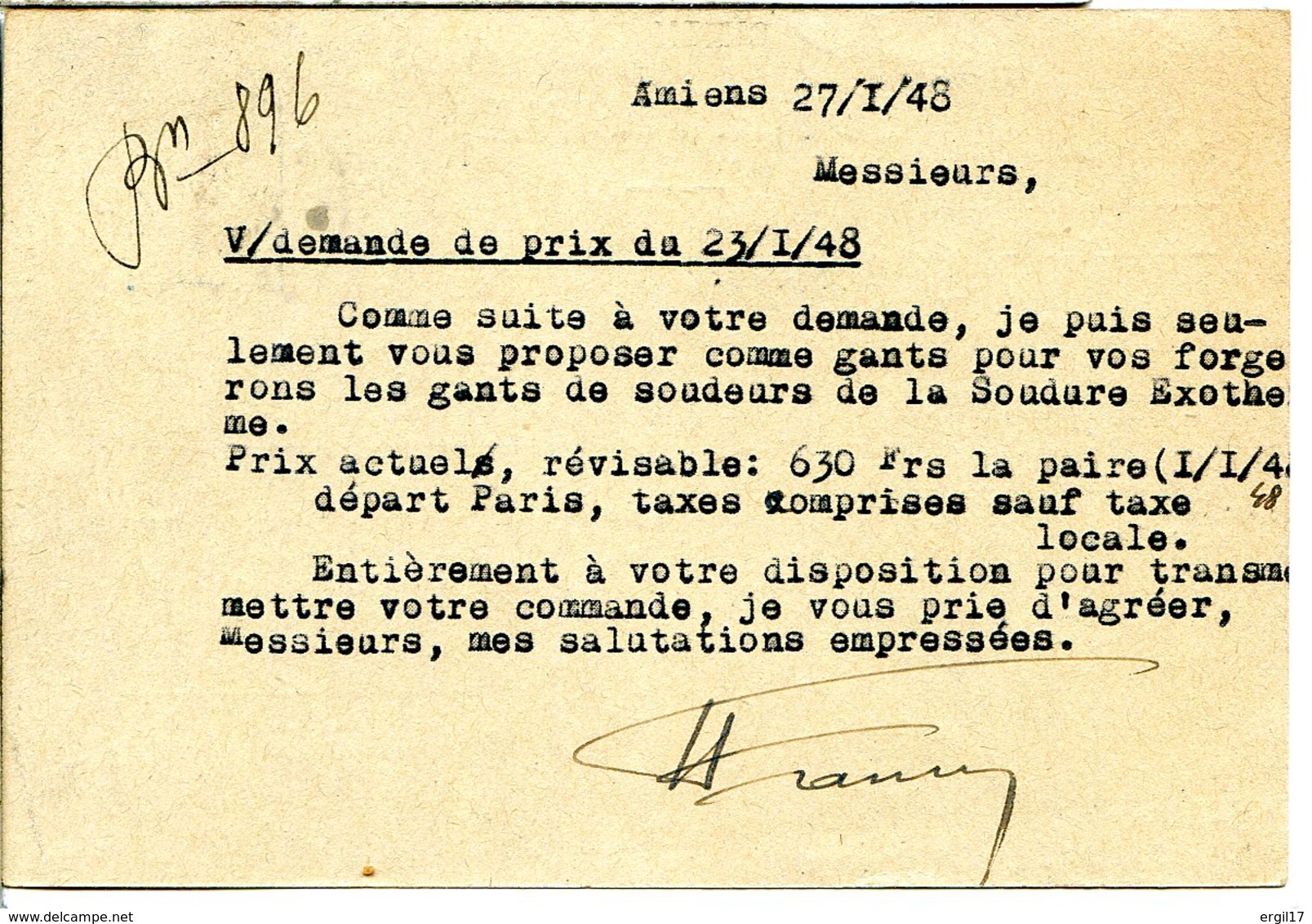60290 RANTIGNY - Lot De 3 CPSM - Correspondance Commerciale Chaudronnerie De L'Oise - Entier Postal Marianne 1948 - Rantigny