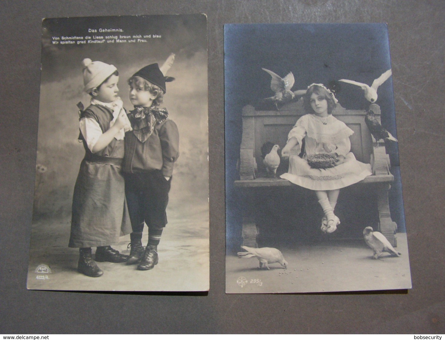 Kinder 2 Old Cards Bayern 1908 - Retratos