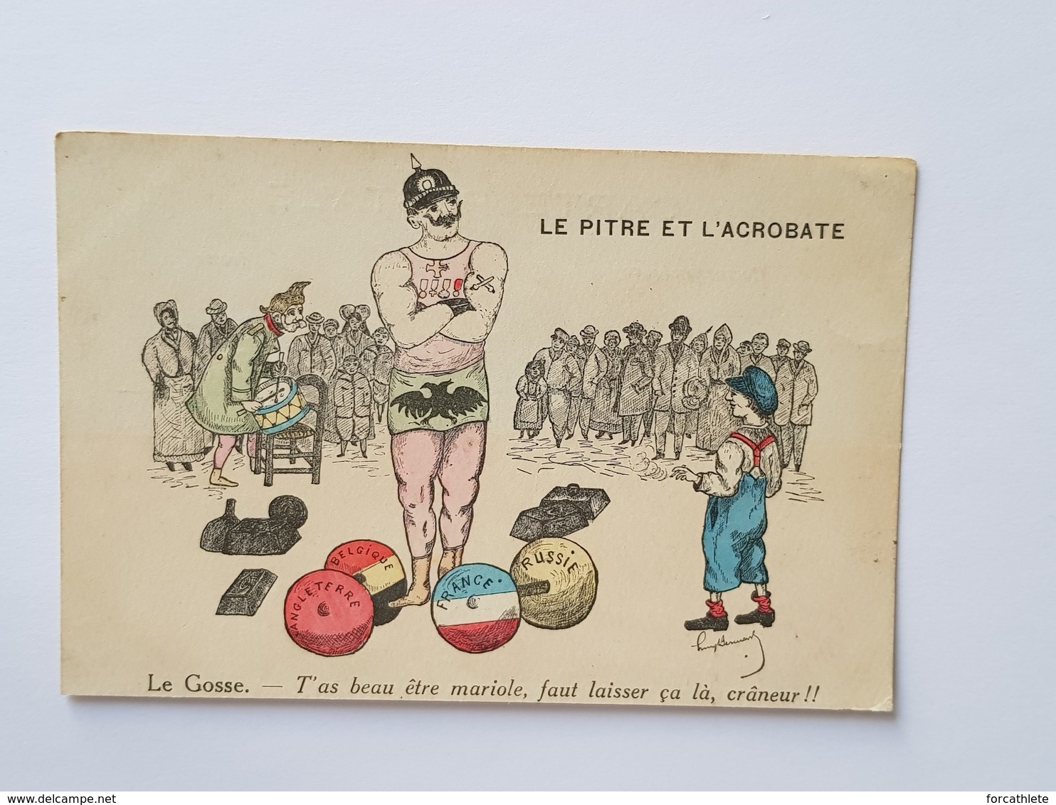 Satire Guillaume II - Haltères - Dumbbells - Haltérophilie - Weightlifting - Autres & Non Classés