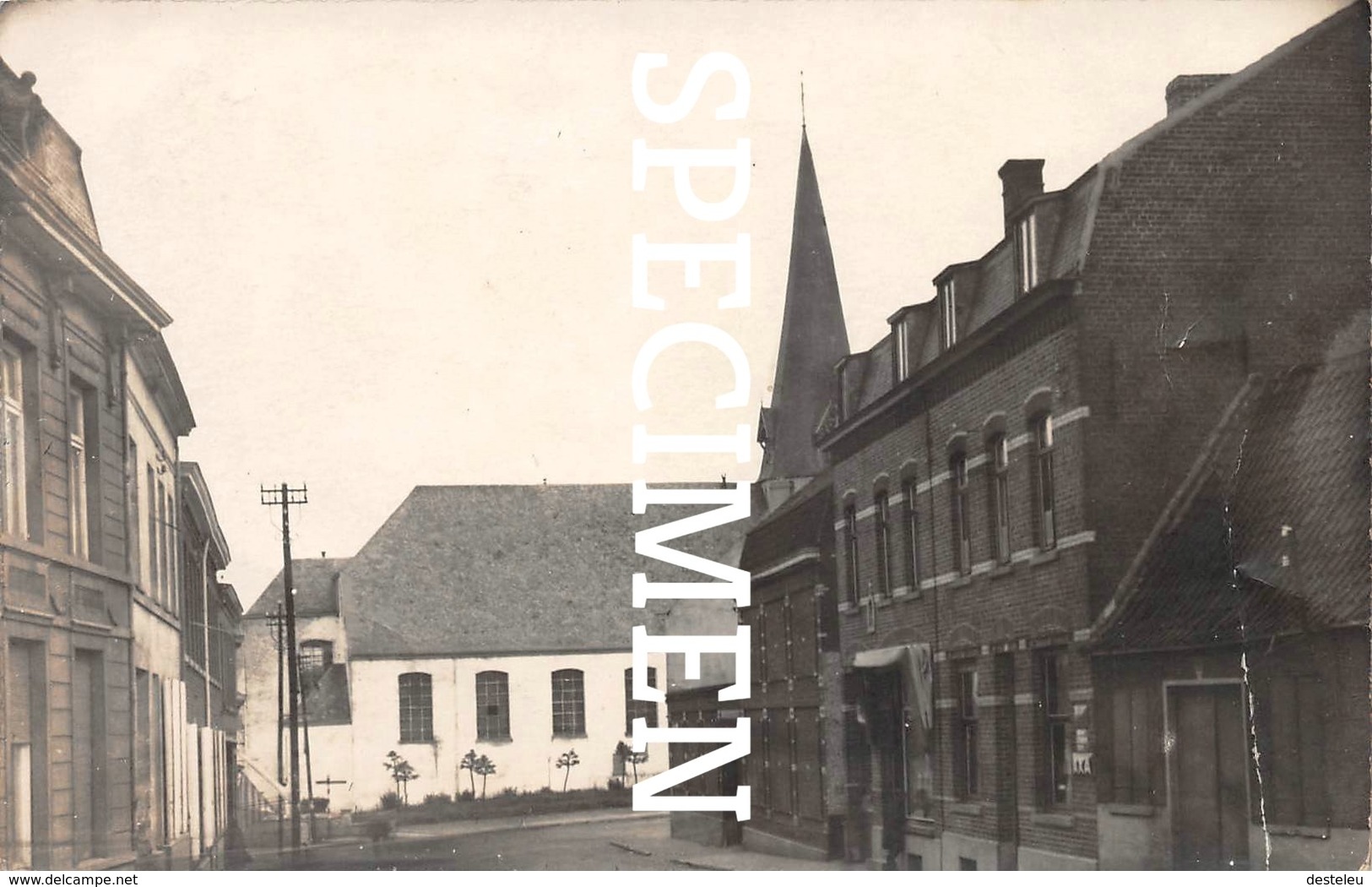 Fotokaart Straat En Kerk - Zwevegem - Zwevegem