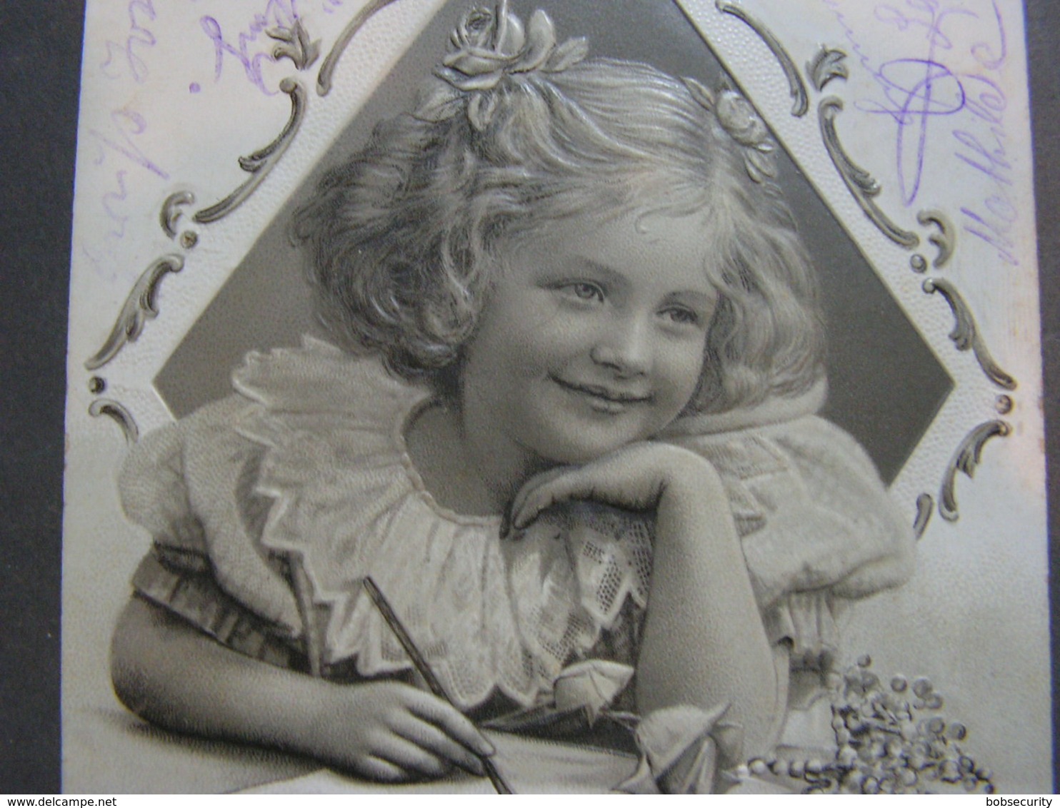 Schönes Mädchen Motiv, Mädchen, Portrait, Fillet, Girl, Child Aus Königshofen Nach Hockenheim 1902 - Abbildungen