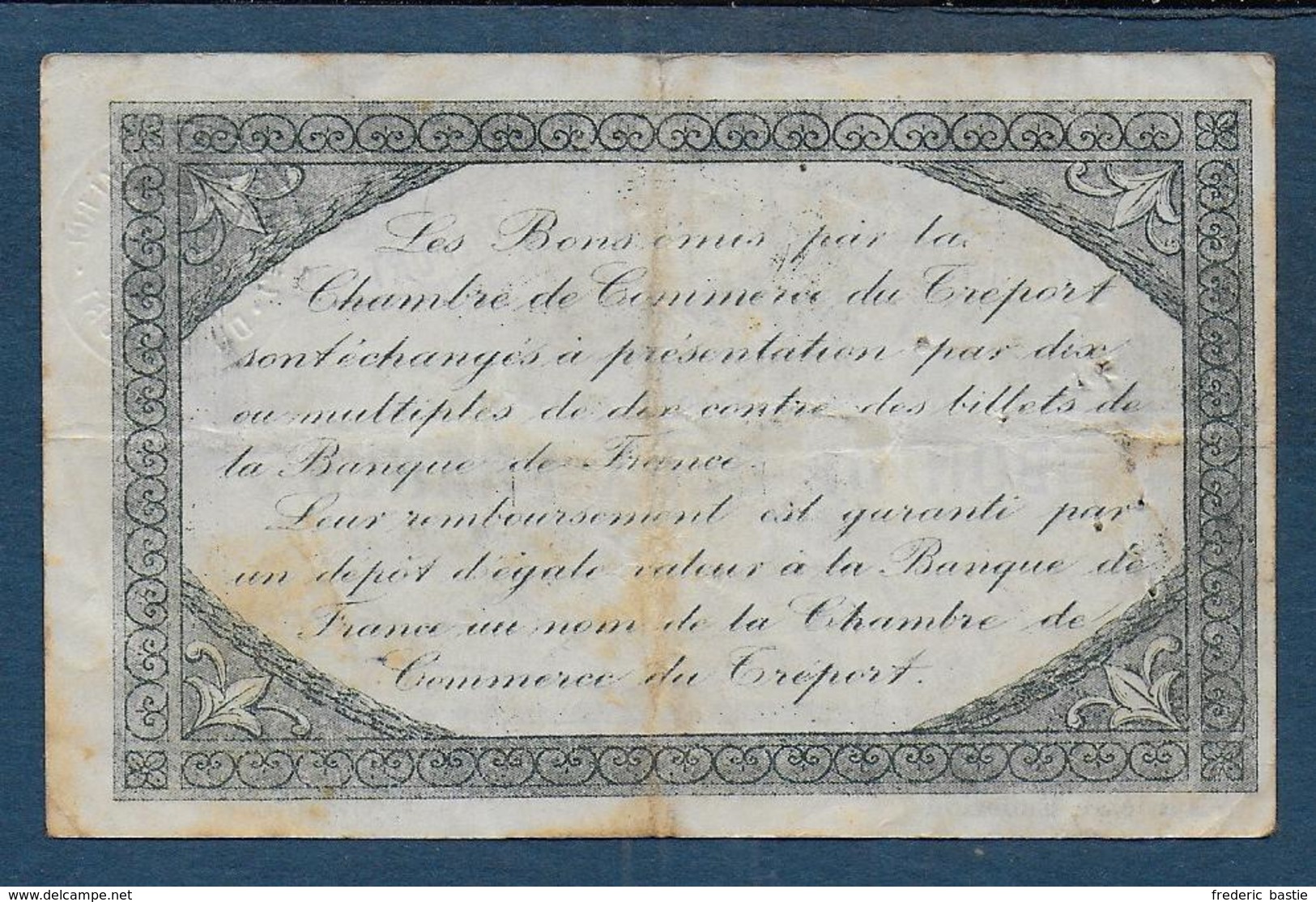 Chambre De Commerce Du TREPORT - Billet De 2 Francs - Chambre De Commerce