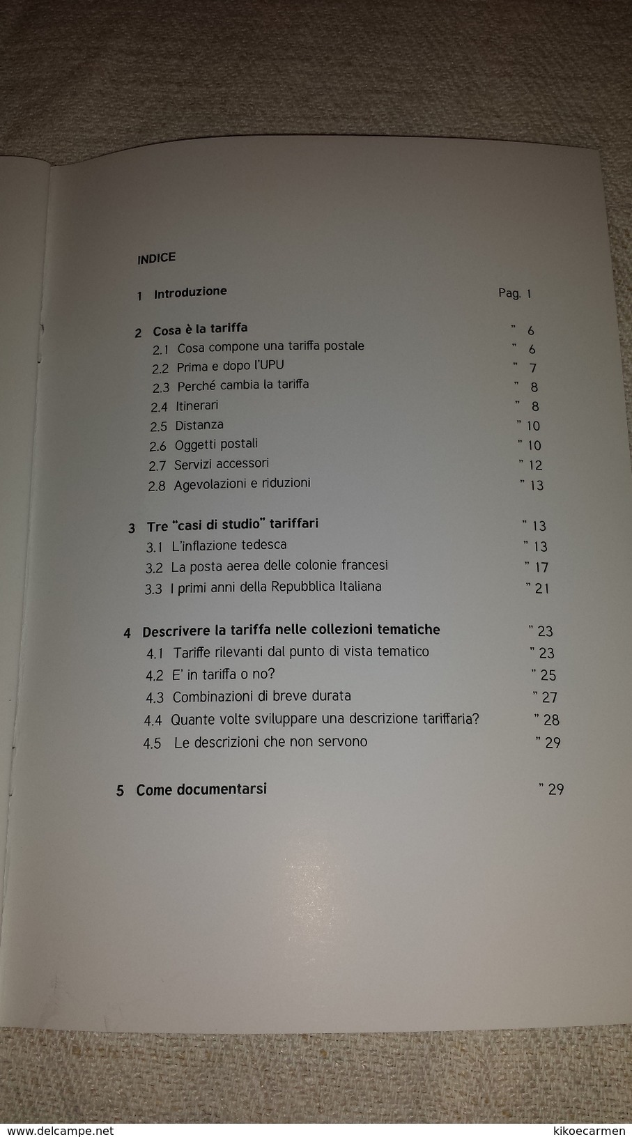 TARIFFE POSTALI IN FILATELIA TEMATICA Guglielminetti Quaderni CIFT, Book 36 Pages In 19 Black/white Photocopies Thematic - Tematica