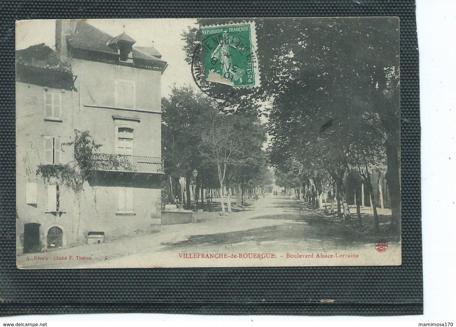 12-VILLEFRANCHE-sur-ROUERGUE-Une Vue Animée Du Boulevard Alsace-Lorraine - Villefranche De Rouergue