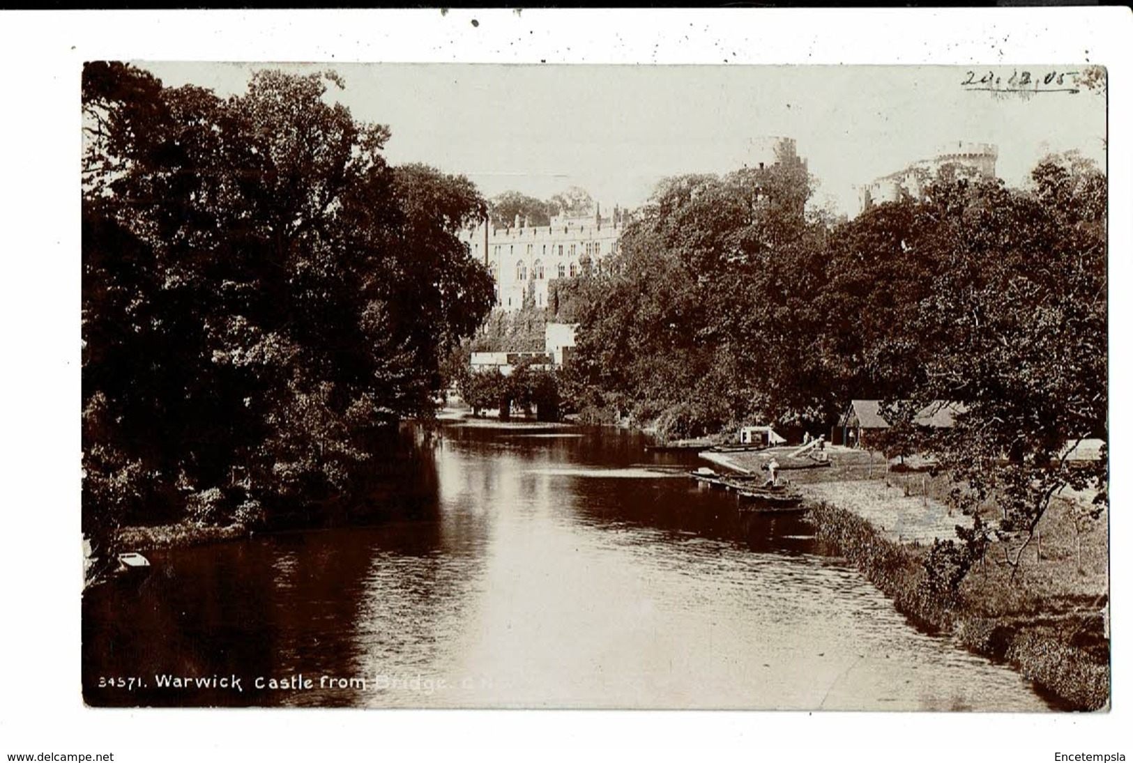 CPA-Carte Postale-Royaume Uni- Warwick- Castle From Bridge-1906 VM10725 - Warwick