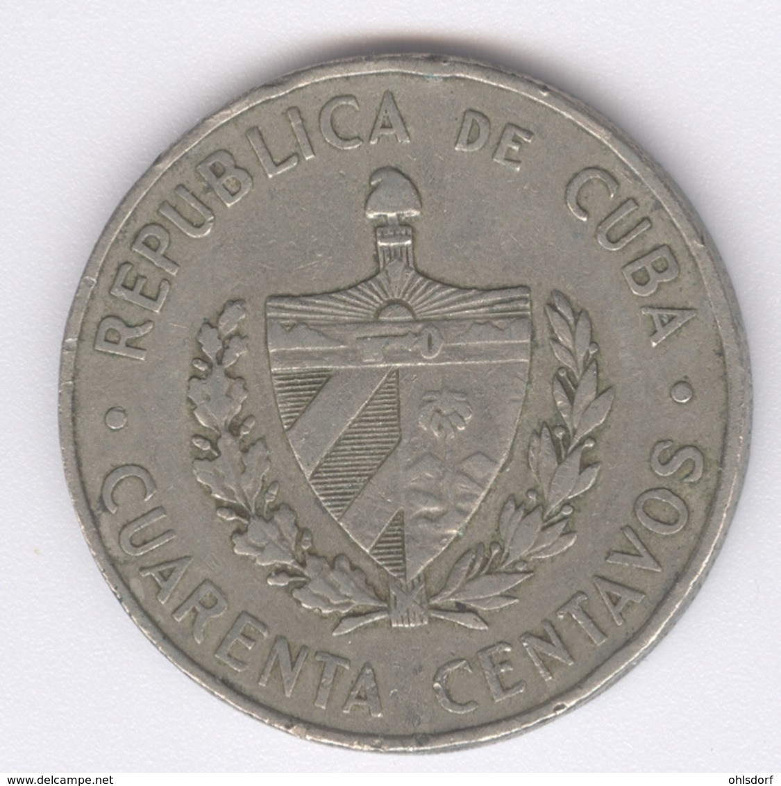 CUBA 1962: 40 Centavos, KM 32 - Cuba