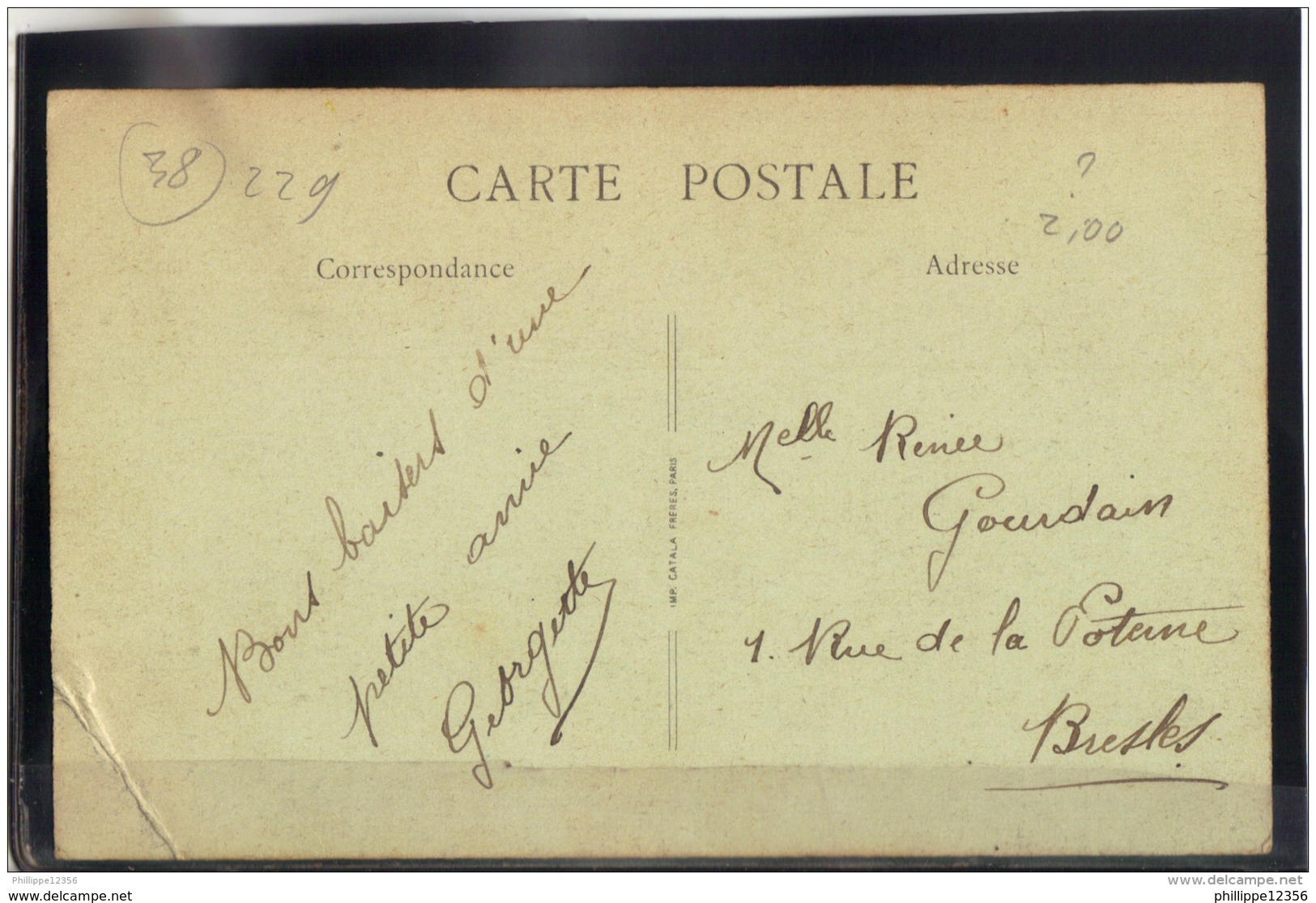 38229 . GRENOBLE . L HOTEL DE POSTES ET LA PLACE VAUCANSON . B. F. - Grenoble