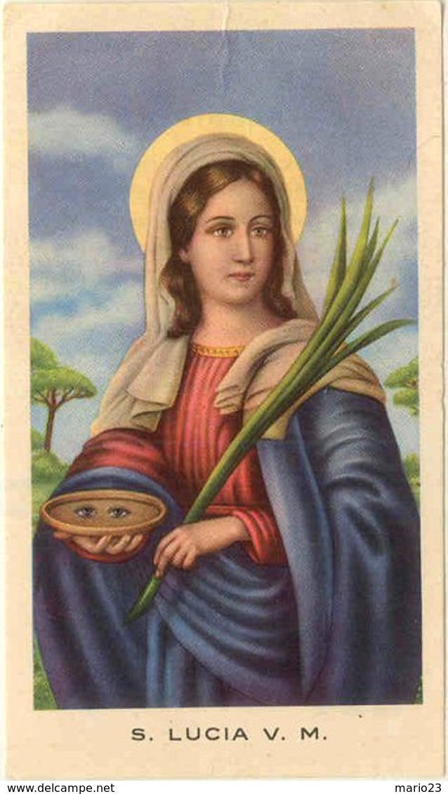 Santino - Holy Card - Santa Lucia V. E M. - Images Religieuses