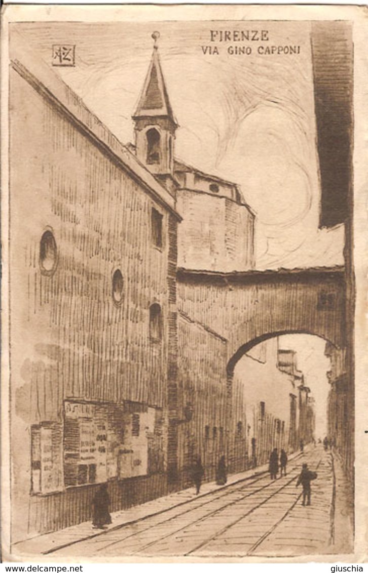 (C).Firenze.Via Gino Capponi.F.to Piccolo.Viaggiata (c17) - Firenze (Florence)