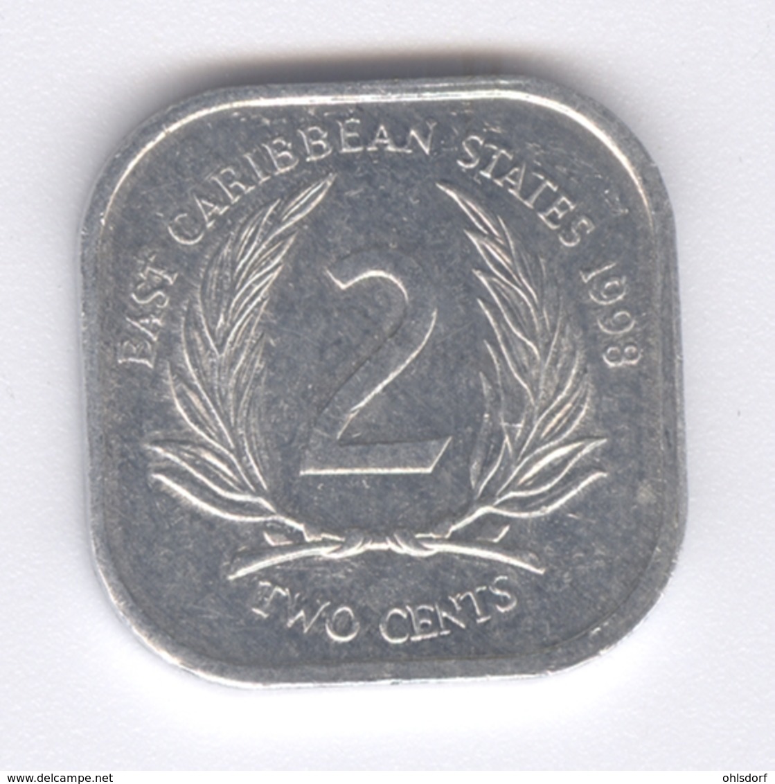 EAST CARIBBEAN STATES 1998: 2 Cents, KM 11 - East Caribbean States