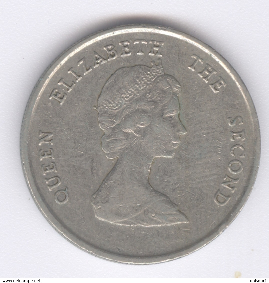 EAST CARIBBEAN STATES 1987: 25 Cents, KM 14 - Caribe Oriental (Estados Del)