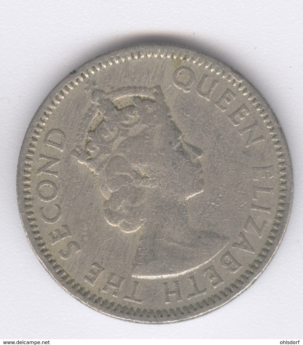 EAST CARIBBEAN STATES 1955: 25 Cents, KM 6 - Caribe Oriental (Estados Del)