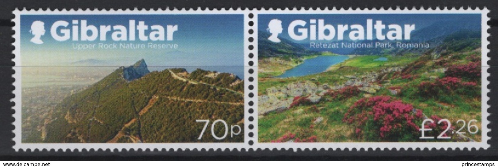 Gibraltar (2019)  - Set -  /  Joint With Romania - Flowers - Mountains - Joint Issues