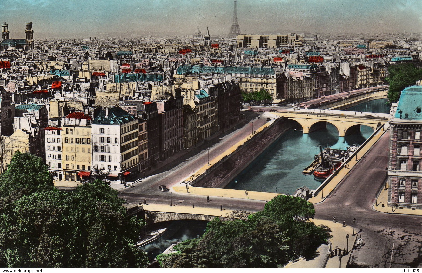 DPT 75 Panorama Sur La Seine - La Seine Et Ses Bords