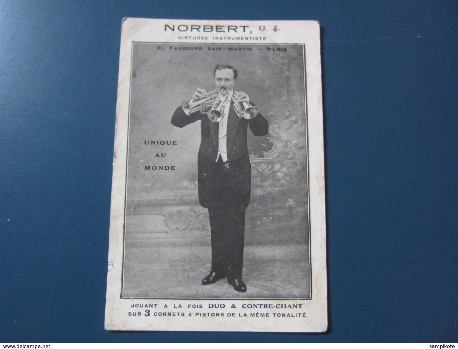 Carte Image NORBERT Virtuose Instrumentiste - Música Y Músicos