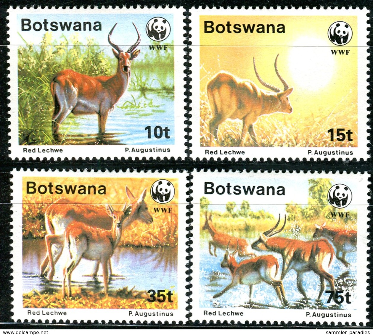 A01-09-09) Botswana - 1988 WWF 068 - Mi 431 / 434 - ** Postfrisch (C) - Der Rote Litschi - Botswana (1966-...)