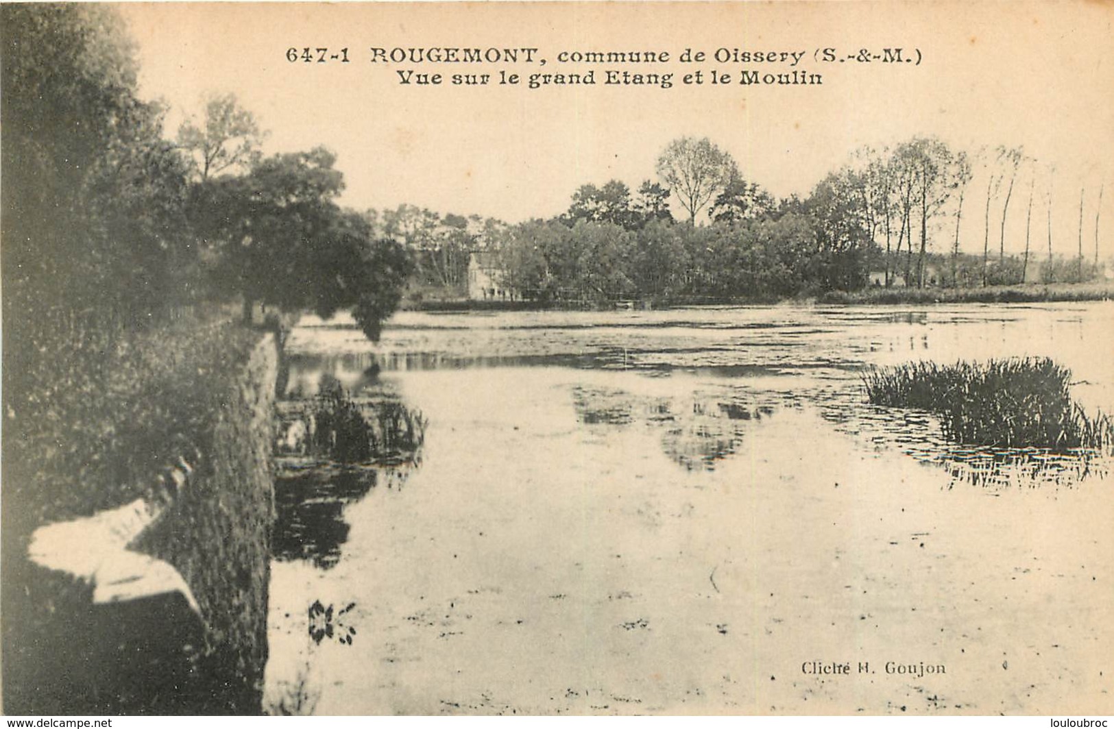 ROUGEMONT COMMUNE DE OISSERY VUE SUR LE GRAND ETANG ET LE MOULIN - Other & Unclassified