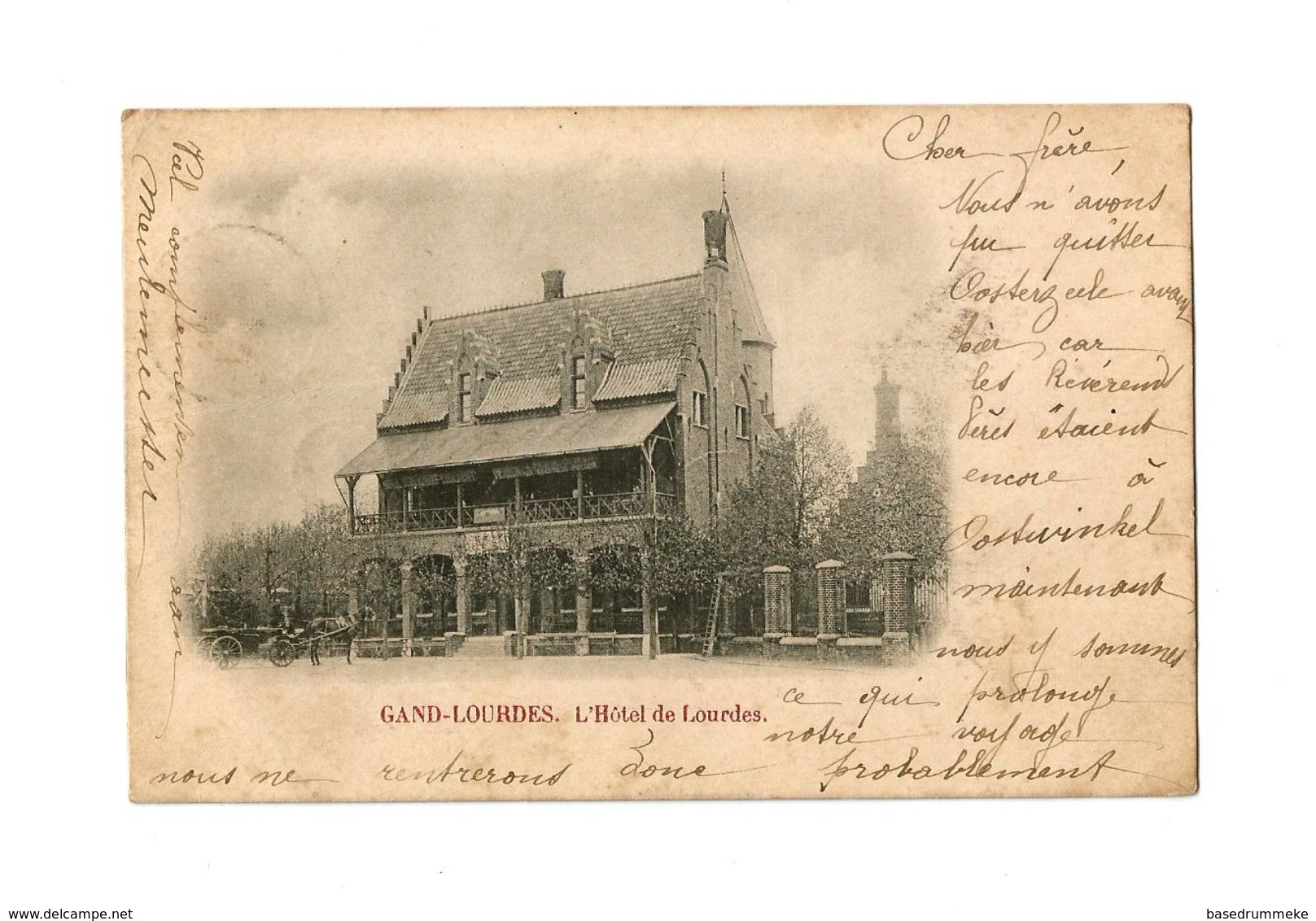 GAND-LOURDES.  L'Hôtel De Lourdes  (1900). - Autres & Non Classés