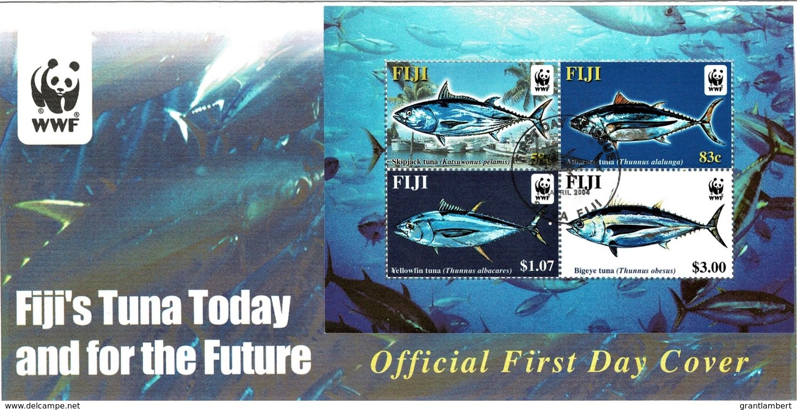 Fiji 2004 Tuna Today And Future Minisheet FDC - See Notes - Fiji (1970-...)