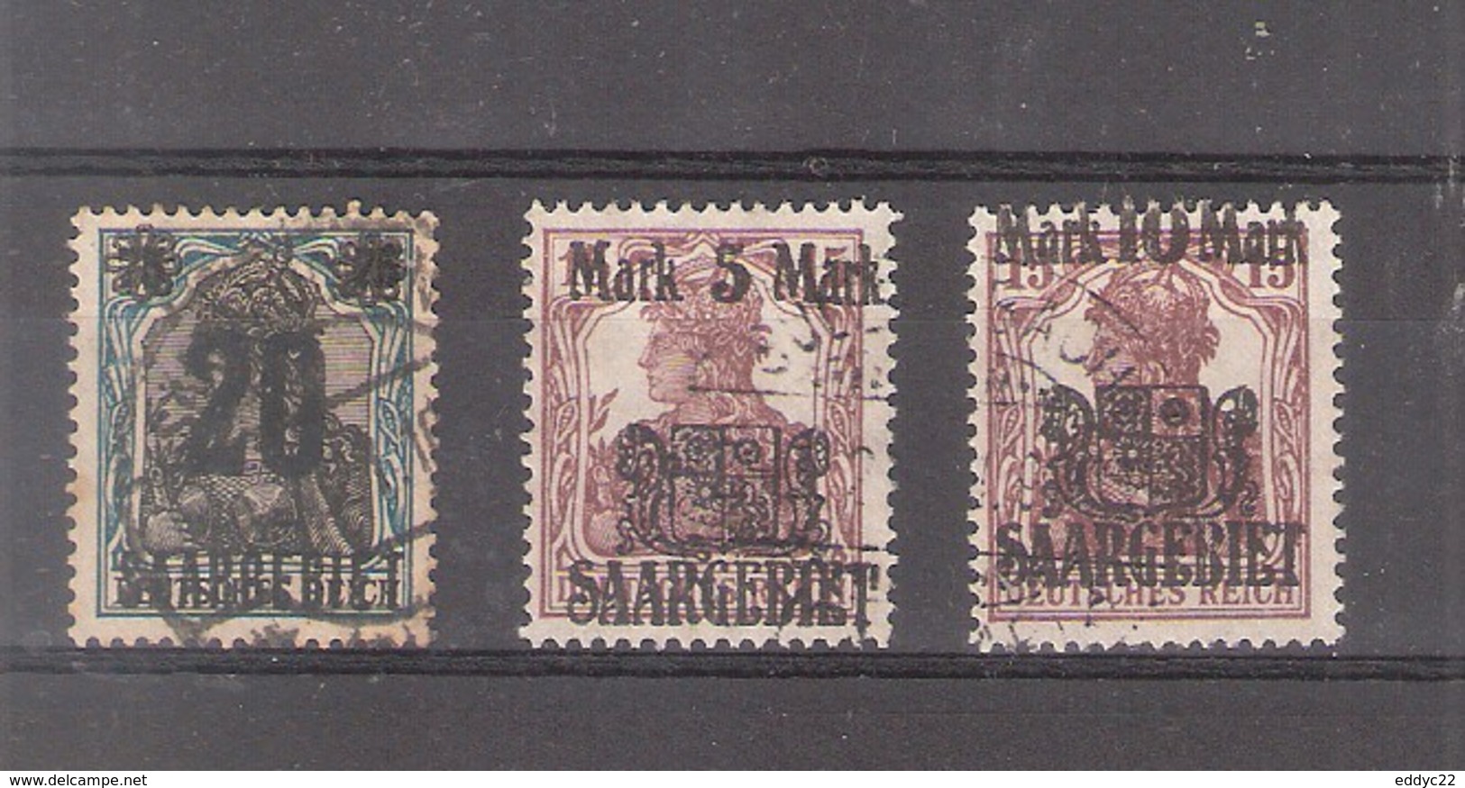 Sarre-Saargebiet - 50/52 - Série Complète - Obl/gest/used - Oblitérés