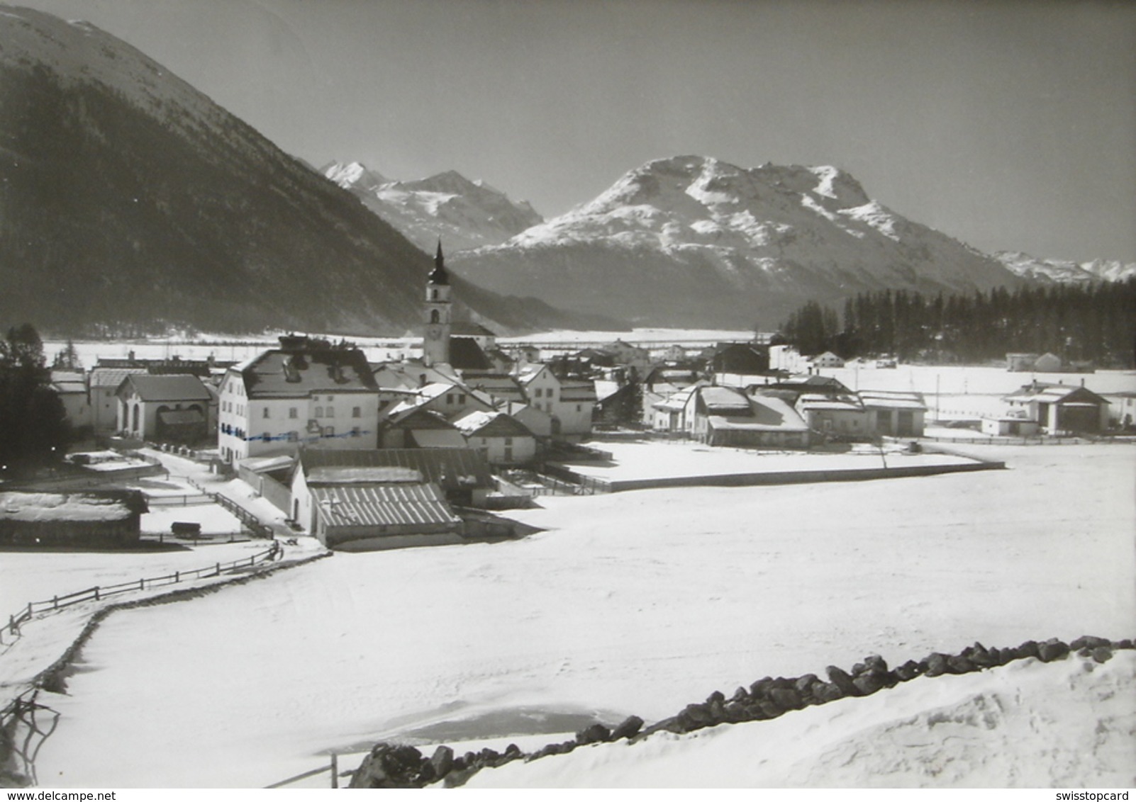 BEVER Im Winter Gegen Piz Bernina - Bever