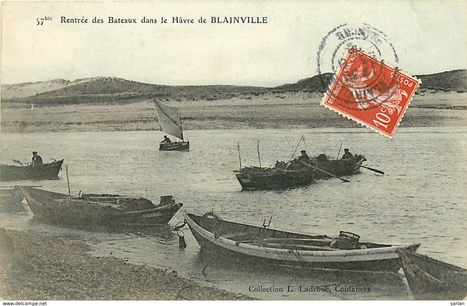 50 , BLAINVILLE , Rentrée Des Bateaux Dans Le Havre De Blainville , * 416 75 - Blainville Sur Mer