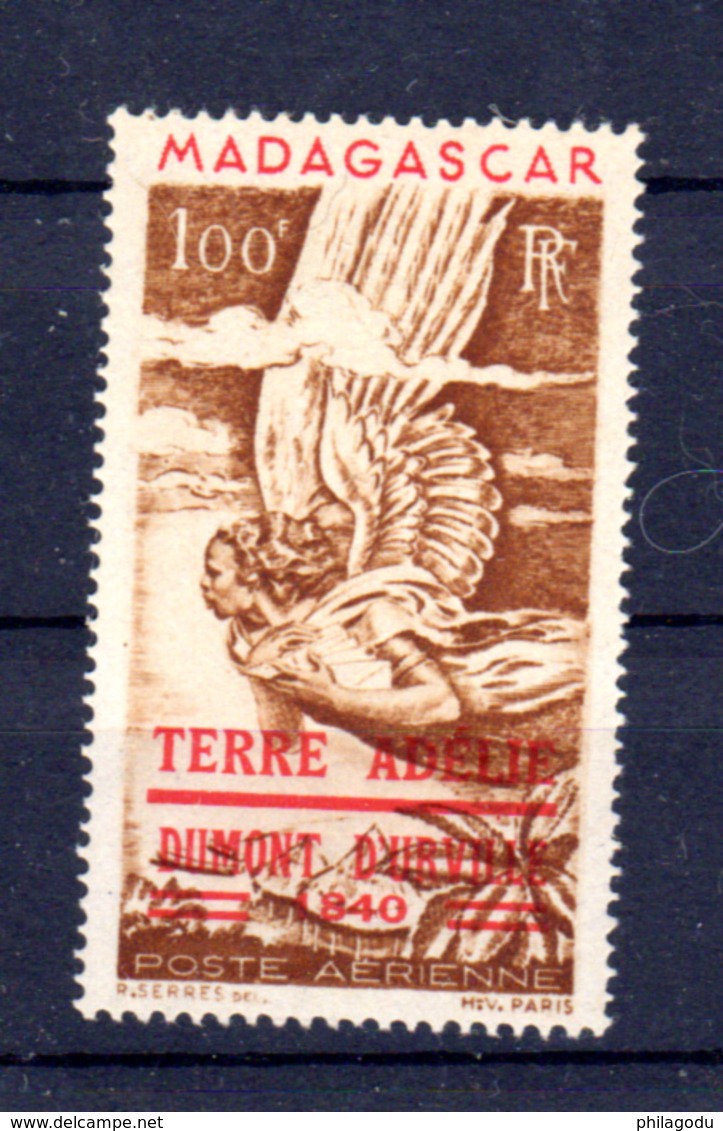 TAAF 1948, Madagascar Surchargé Terre D’Adélie, PA 1, Cote 55 € - ...-1955 Préphilatélie