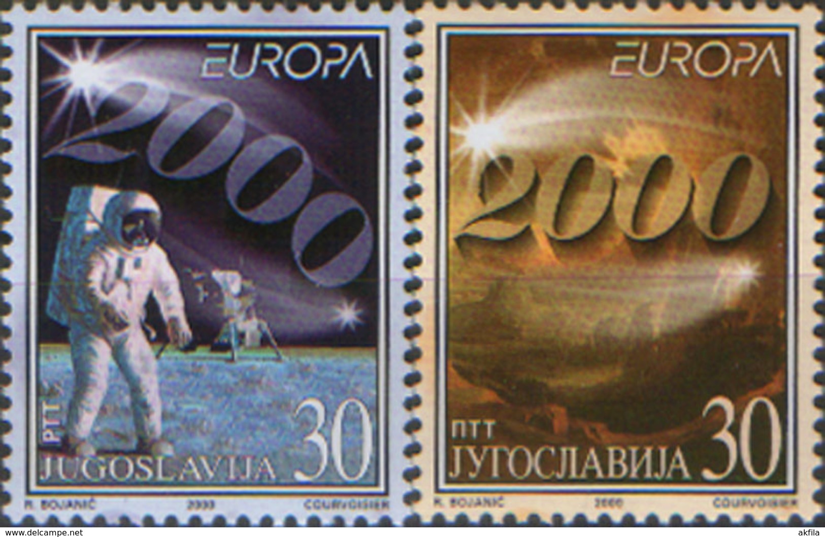 Yugoslavia 2000 Europa CEPT, MNH (**) 2975-2976 - Ungebraucht