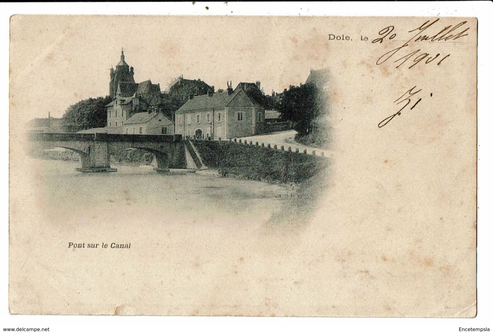 CPA-Carte Postale-France Dole-Pont Sur Le Canal 1901 VM10758 - Dole