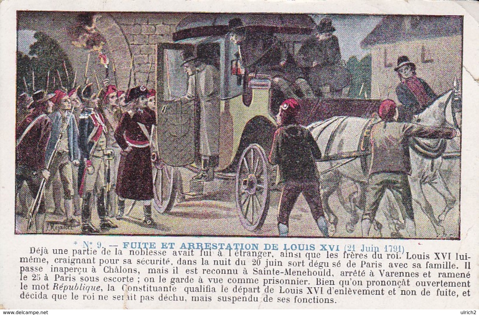 CPA Fuite Et Arrestation De Louis XVI - 1791 - 1907 (45854) - History