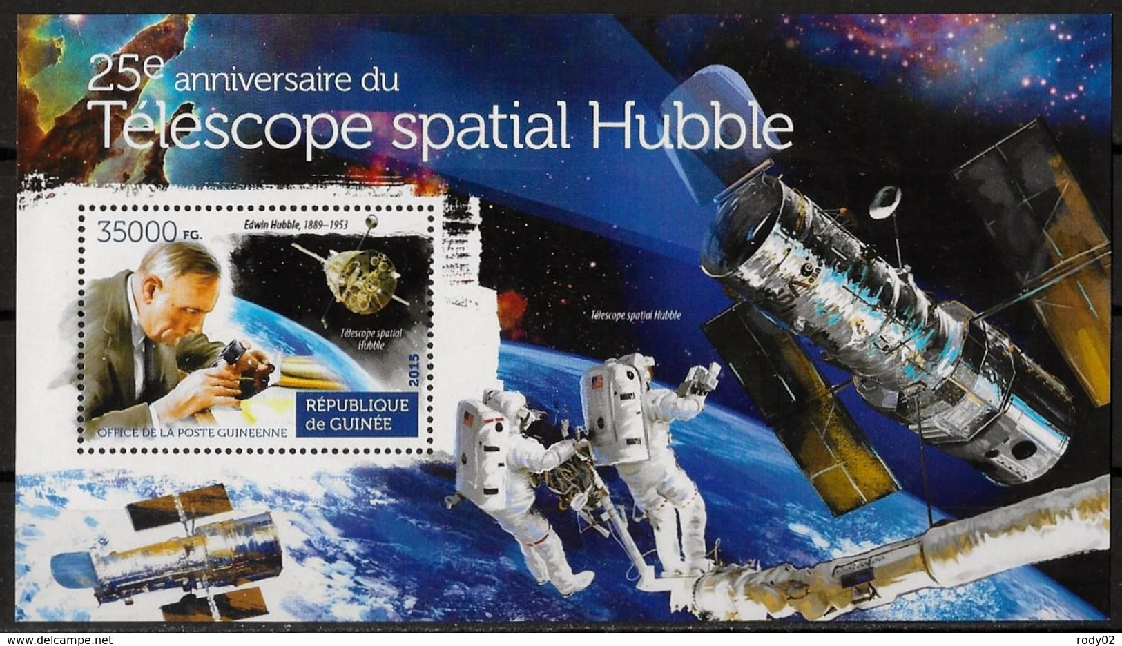 GUINEE - ESPACE - TELESCOPE SPATIAL HUBBLE - BF 1820 - NEUF** - Africa