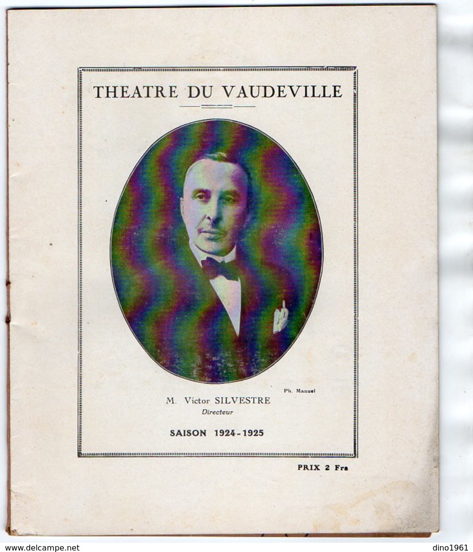 VP16.507 - Programme - Théatre Du VAUDEVILLE  ¨ LA DAME AUX CAMELIAS ¨ Mme Ida RUBINSTEIN - Programmes