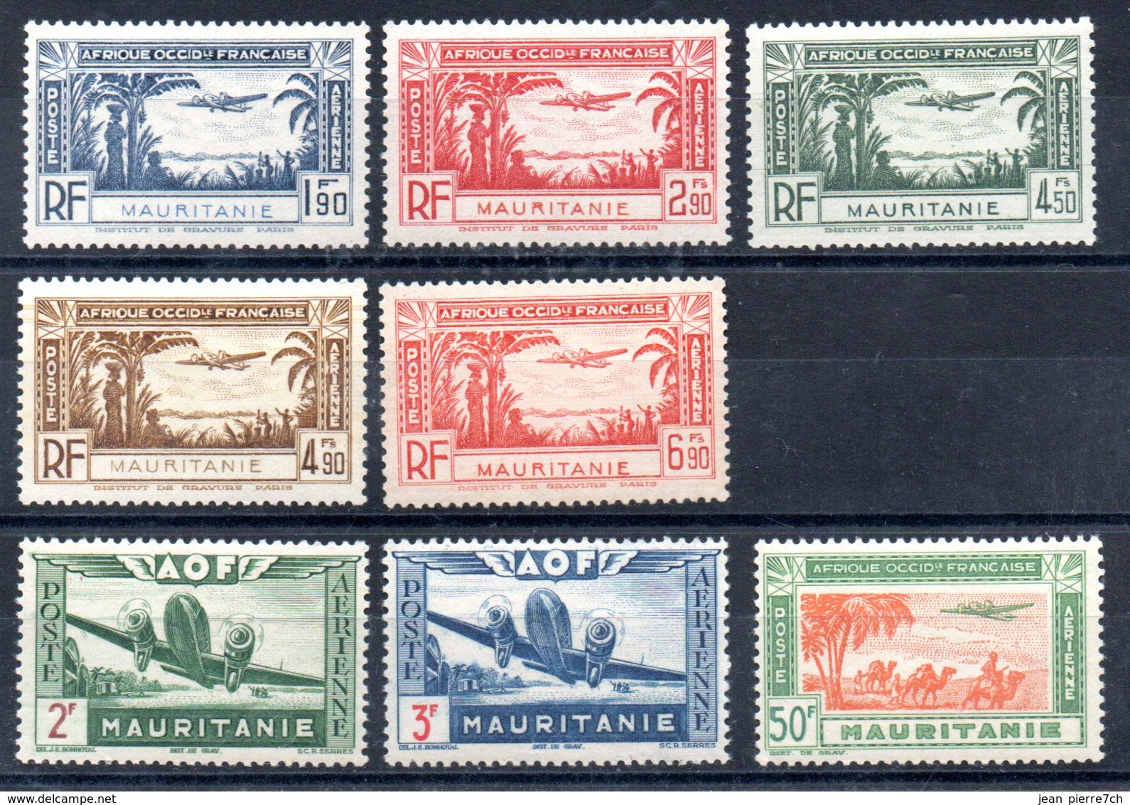 Mauritanie Mauritanien Luftpost Y&T PA 1** - PA 8**, PA 9*, PA 12**, PA 13**, PA 17** - Ungebraucht