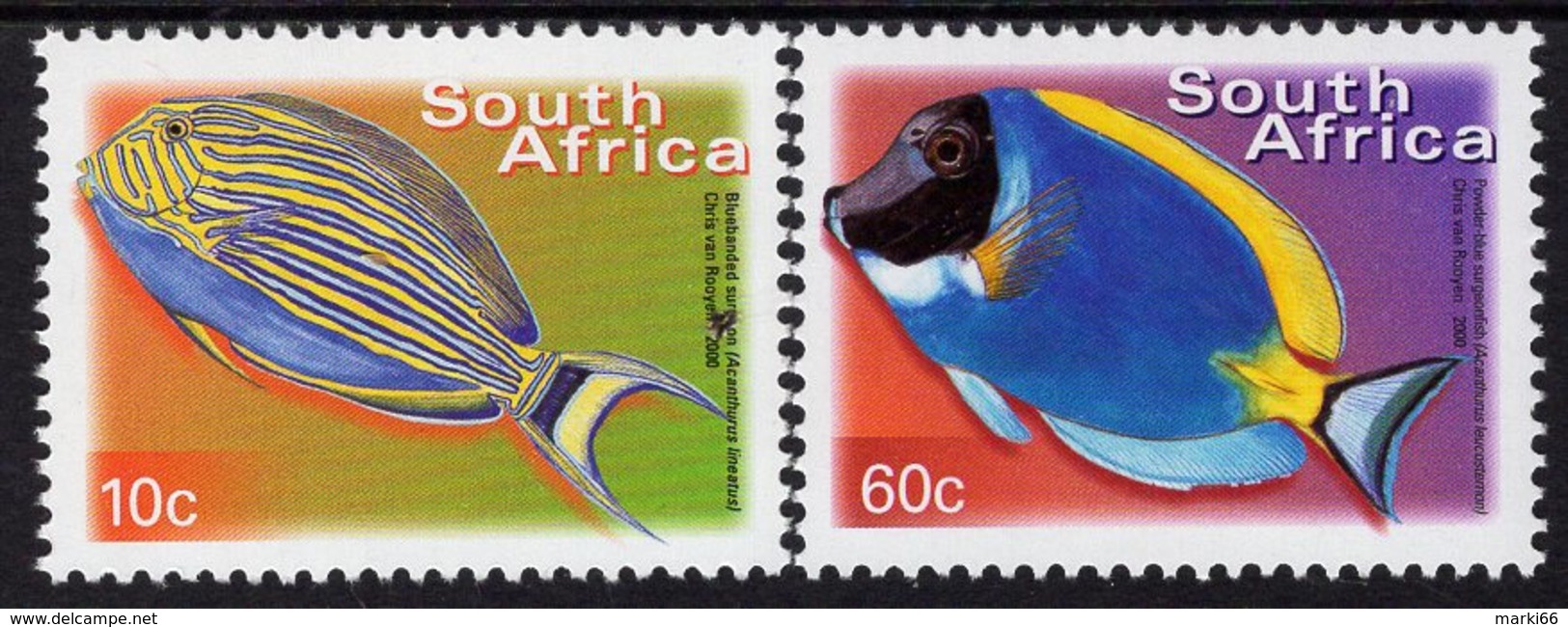 South Africa - 2014 - Colourful South Africa - Fish - 7th Definitive Series - Mint Stamp Set - Neufs