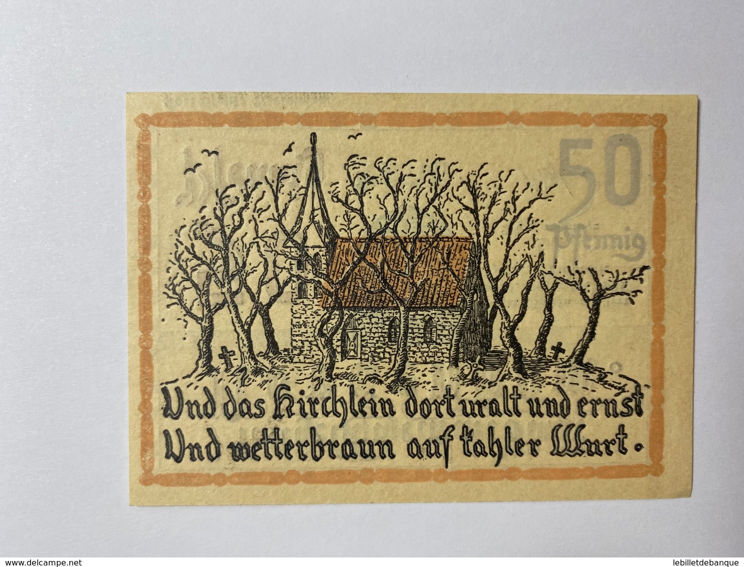 Allemagne Notgeld Nordenham 50 Pfennig - Collezioni
