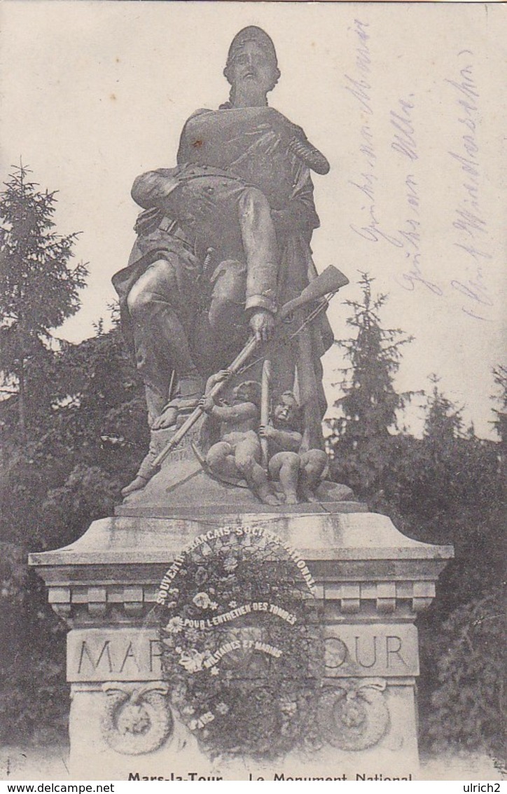 CPA Mars-la-Tour - Le Monument National - Feldpost Eis.-Abtl. 4, 4. Comp. - 1914 (45877) - Jarny