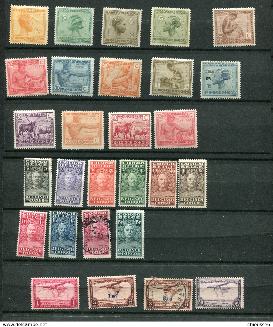 Congo Belge -lot  *, Ob - Unused Stamps