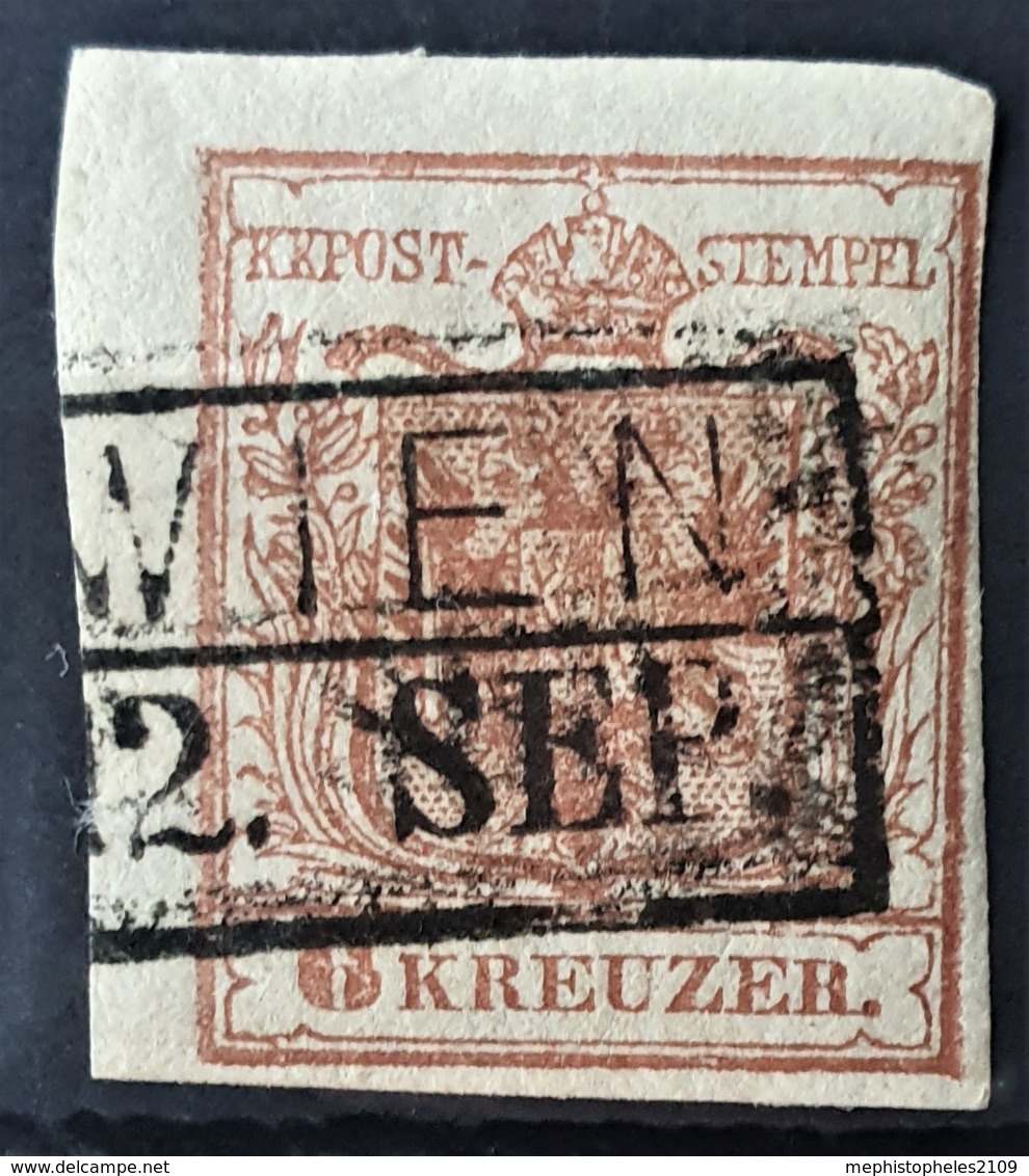 AUSTRIA 1850/54 - WIEN Cancel - ANK 4 - 6kr - Gebraucht