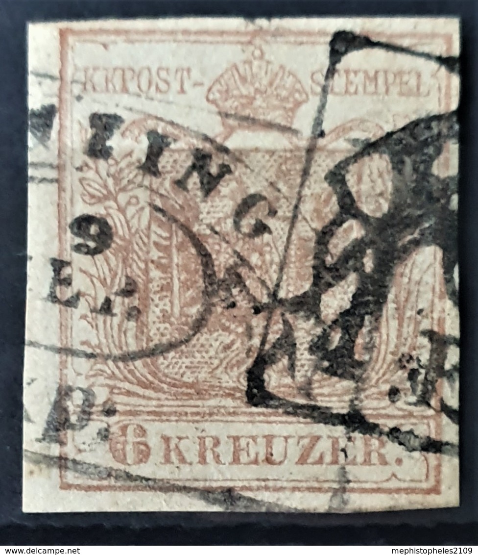 AUSTRIA 1850/54 - Canceled - ANK 4 - 6kr - Used Stamps