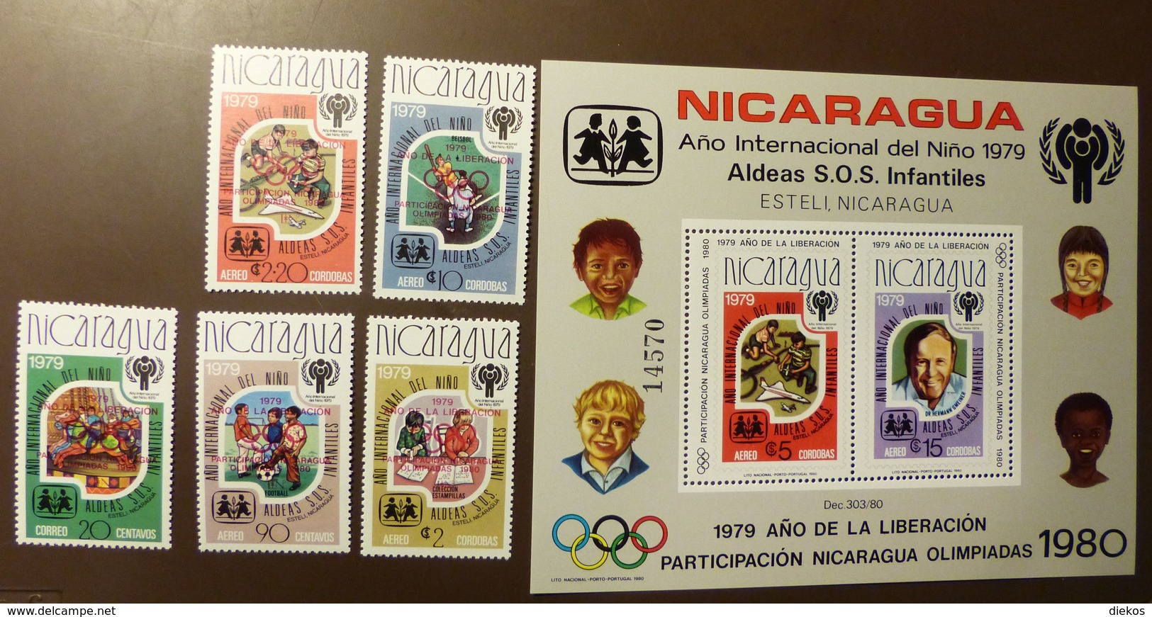 NICARAGUA  BLOCK 110 + 2154/58  Année De L'enfant  1979  JAHR DES KINDES YEAR OF THE CHILD ** MNH  #5118 - Nicaragua