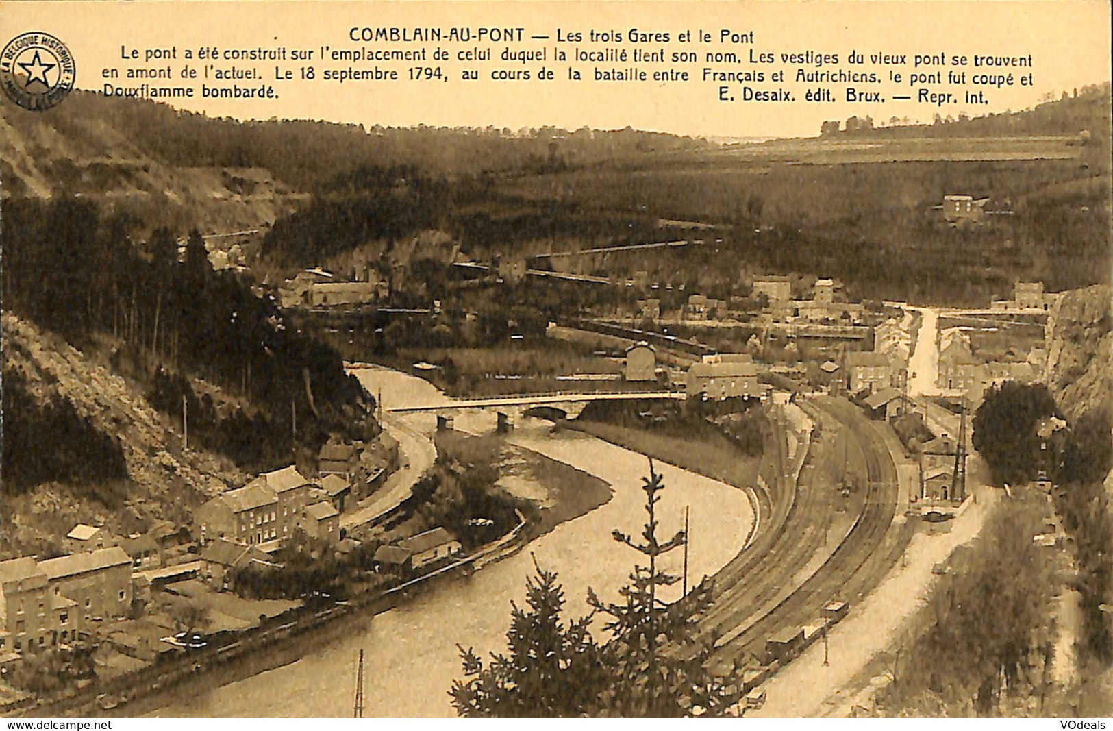 CPA - Belgique - Comblain-au-Pont - Les Trois Gares Et Le Pont - Comblain-au-Pont